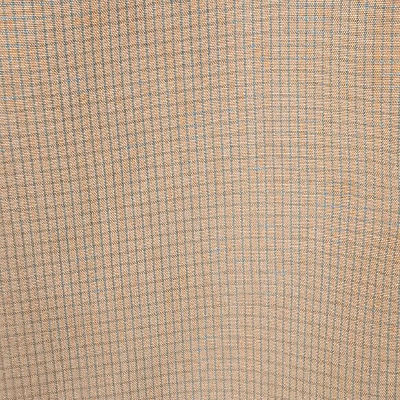 Bugatchi Orange Microchecks Modal Micro Fibre Blend Button Front Shirt - Picture 2 of 5